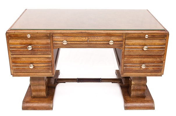 Art Deco Desk attributed to Charles Dudouyt, 1930s-JCN-1703997