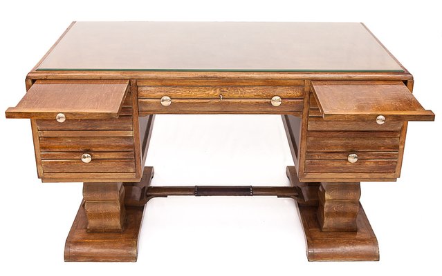 Art Deco Desk attributed to Charles Dudouyt, 1930s-JCN-1703997