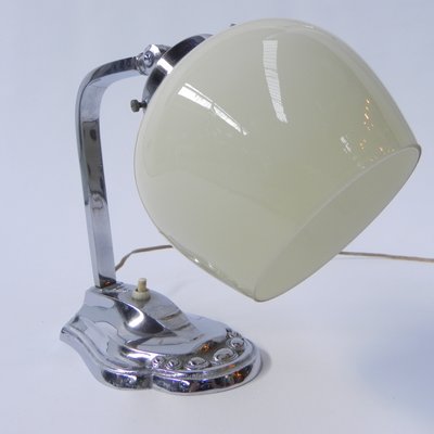 Art Deco Desk Lamp with Adjustable Shade, 1930s-TL-1450007