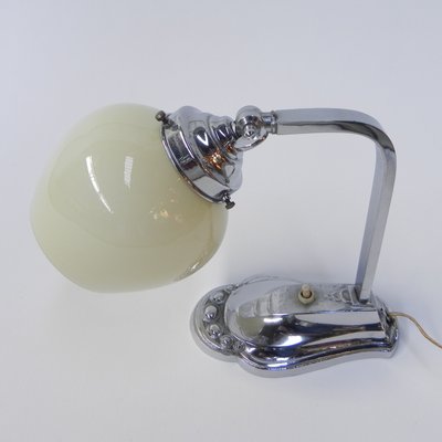 Art Deco Desk Lamp with Adjustable Shade, 1930s-TL-1450007