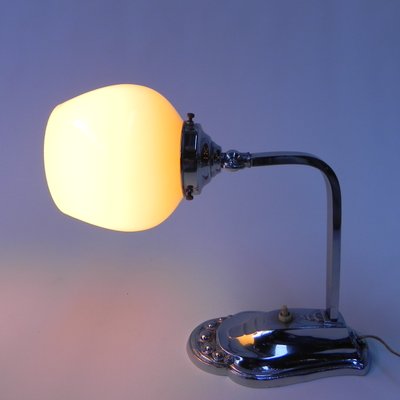 Art Deco Desk Lamp with Adjustable Shade, 1930s-TL-1450007