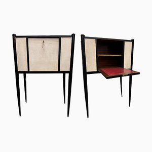 Art Deco Desks in Parchment attributed Paolo Buffa, Italy, 1940s, Set of 2-NUC-1823640