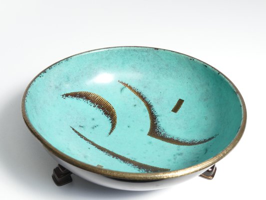 Art Deco Dinanderie Ikora Bowl by WMF, Germany, 1930s-RUK-1758077