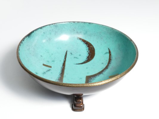 Art Deco Dinanderie Ikora Bowl by WMF, Germany, 1930s-RUK-1758077