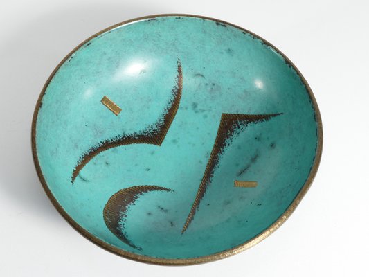 Art Deco Dinanderie Ikora Bowl by WMF, Germany, 1930s-RUK-1758077