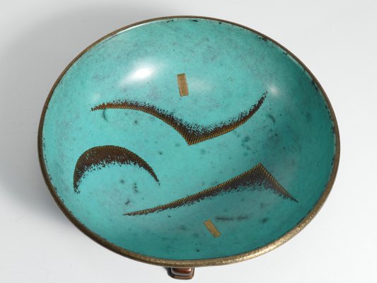 Art Deco Dinanderie Ikora Bowl by WMF, Germany, 1930s-RUK-1758077