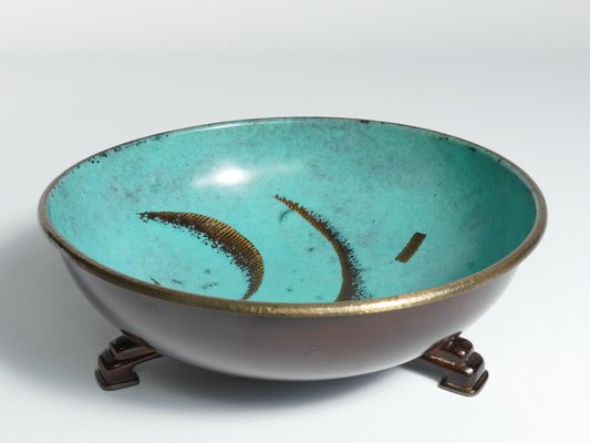 Art Deco Dinanderie Ikora Bowl by WMF, Germany, 1930s-RUK-1758077