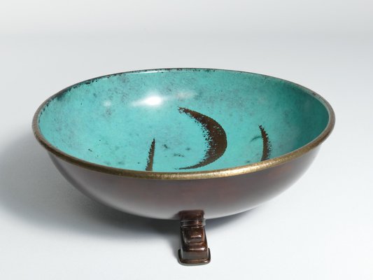 Art Deco Dinanderie Ikora Bowl by WMF, Germany, 1930s-RUK-1758077