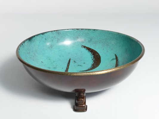 Art Deco Dinanderie Ikora Bowl by WMF, Germany, 1930s-RUK-1758077