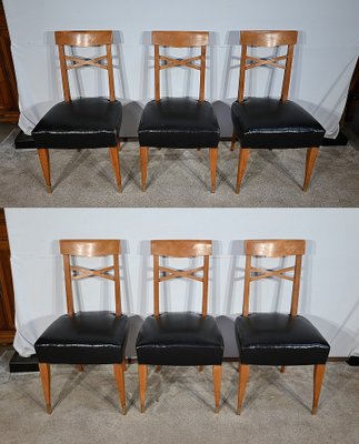 Art Deco Dining Chairs, 1940s, Set of 6-RVK-1734241