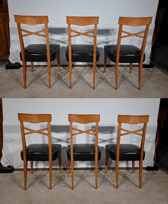 Art Deco Dining Chairs, 1940s, Set of 6-RVK-1734241