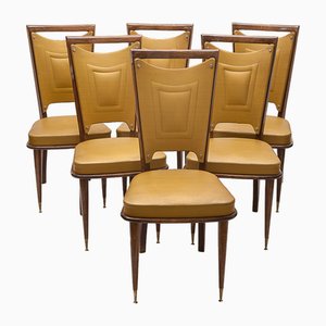 Art Deco Dining Chairs, 1940s, Set of 6-JCN-1725188