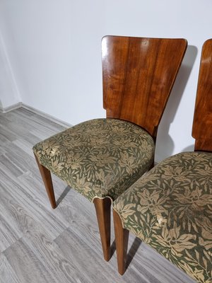 Art Deco Dining Chairs attributed to Jindrich Halabala, 1940s, Set of 4-QJA-1417344