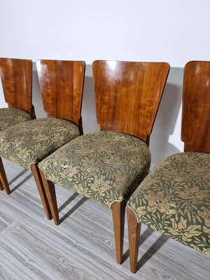 Art Deco Dining Chairs attributed to Jindrich Halabala, 1940s, Set of 4-QJA-1417344