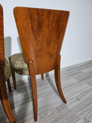 Art Deco Dining Chairs attributed to Jindrich Halabala, 1940s, Set of 4-QJA-1417344