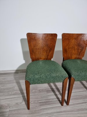 Art Deco Dining Chairs attributed to Jindrich Halabala, 1940s, Set of 4-QJA-1415163