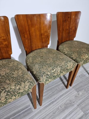 Art Deco Dining Chairs attributed to Jindrich Halabala, 1940s, Set of 4-QJA-1417344