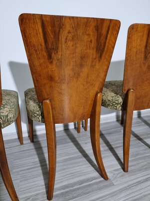 Art Deco Dining Chairs attributed to Jindrich Halabala, 1940s, Set of 4-QJA-1417344