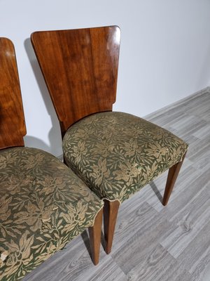 Art Deco Dining Chairs attributed to Jindrich Halabala, 1940s, Set of 4-QJA-1417344