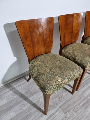 Art Deco Dining Chairs attributed to Jindrich Halabala, 1940s, Set of 4-QJA-1417344