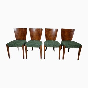 Art Deco Dining Chairs attributed to Jindrich Halabala, 1940s, Set of 4-QJA-1415163