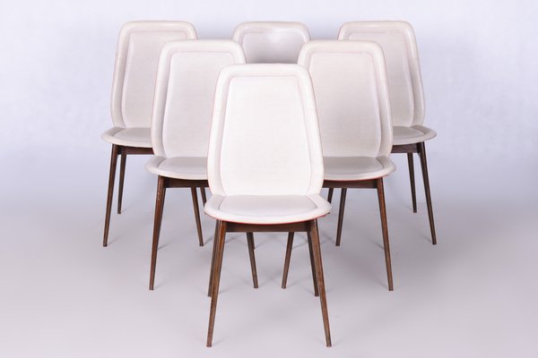 Art Deco Dining Chairs attributed to Jules Leleu, France, 1940s, Set of 6-WHY-1735570