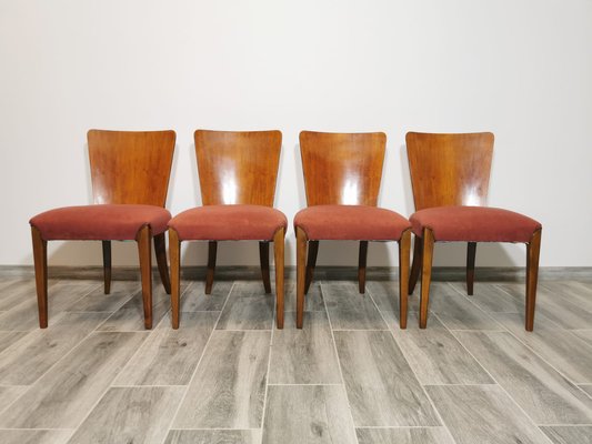 Art Deco Dining Chairs by Jindrich Halabala, Set of 4-QJA-1317788