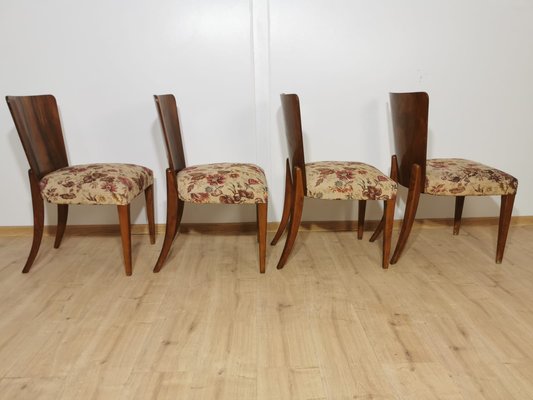 Art Deco Dining Chairs by Jindrich Halabala, Set of 4-QJA-1196010