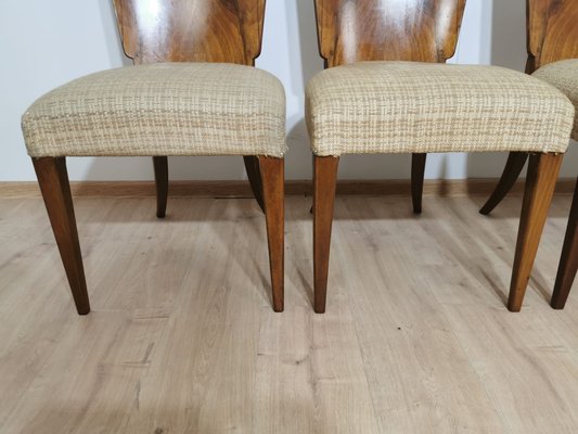 Art Deco Dining Chairs by Jindrich Halabala, Set of 4-QJA-1196009