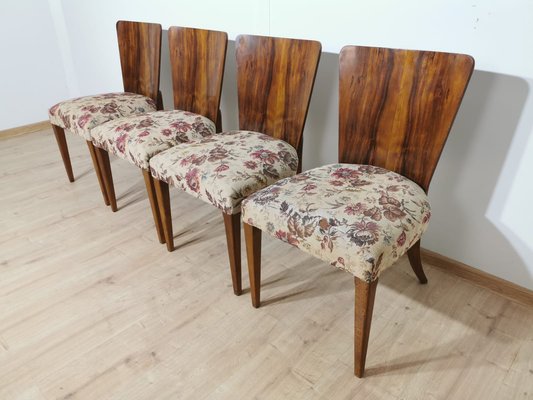 Art Deco Dining Chairs by Jindrich Halabala, Set of 4-QJA-1196010