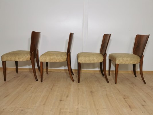 Art Deco Dining Chairs by Jindrich Halabala, Set of 4-QJA-1196009