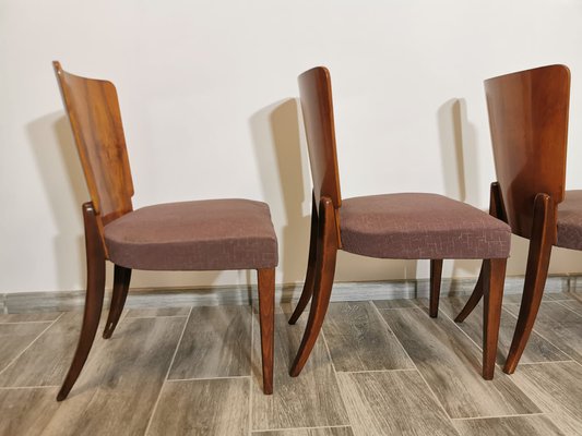 Art Deco Dining Chairs by Jindrich Halabala, Set of 4-QJA-1317835