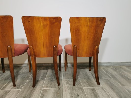 Art Deco Dining Chairs by Jindrich Halabala, Set of 4-QJA-1317835