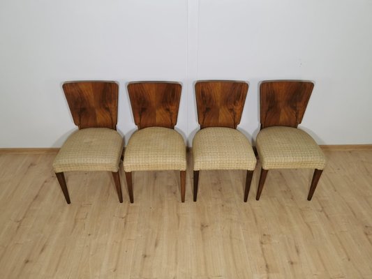 Art Deco Dining Chairs by Jindrich Halabala, Set of 4-QJA-1196009