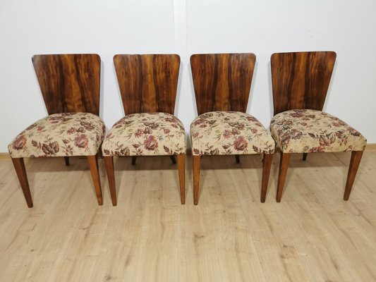 Art Deco Dining Chairs by Jindrich Halabala, Set of 4-QJA-1196010