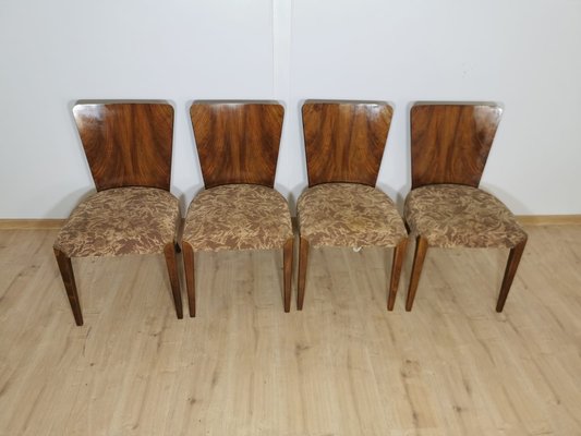 Art Deco Dining Chairs by Jindrich Halabala, Set of 4-QJA-1183319