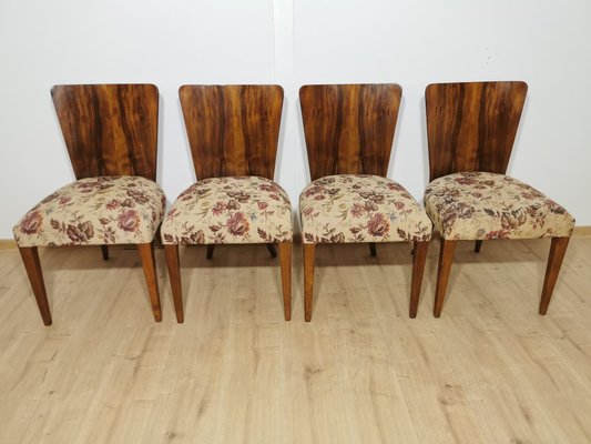 Art Deco Dining Chairs by Jindrich Halabala, Set of 4-QJA-1196010