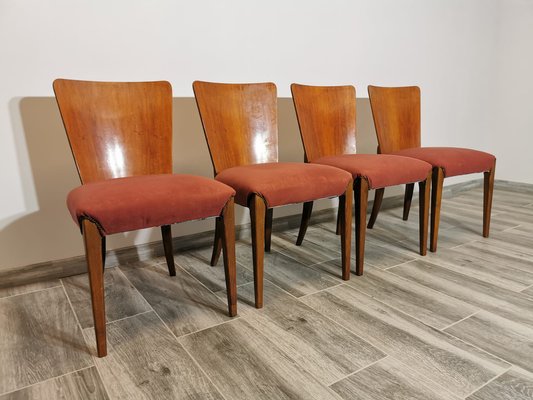 Art Deco Dining Chairs by Jindrich Halabala, Set of 4-QJA-1317788