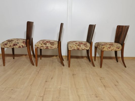 Art Deco Dining Chairs by Jindrich Halabala, Set of 4-QJA-1196010