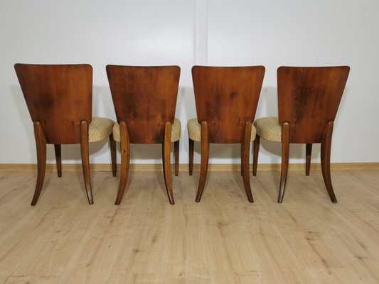 Art Deco Dining Chairs by Jindrich Halabala, Set of 4-QJA-1196009