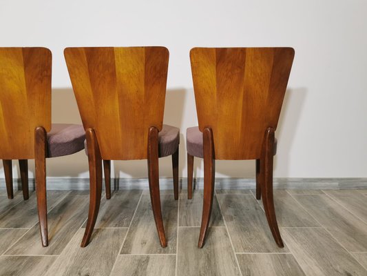 Art Deco Dining Chairs by Jindrich Halabala, Set of 4-QJA-1317835