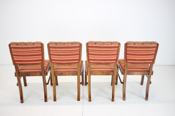 Art Deco Dining Chairs, Czechoslovakia, 1930s, Set of 4-TZ-1431432