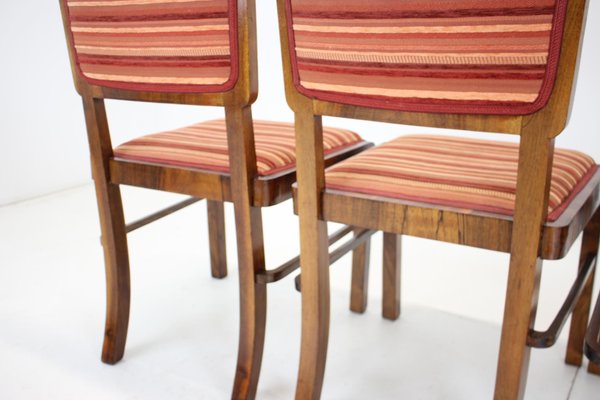 Art Deco Dining Chairs, Czechoslovakia, 1930s, Set of 4-TZ-1431432