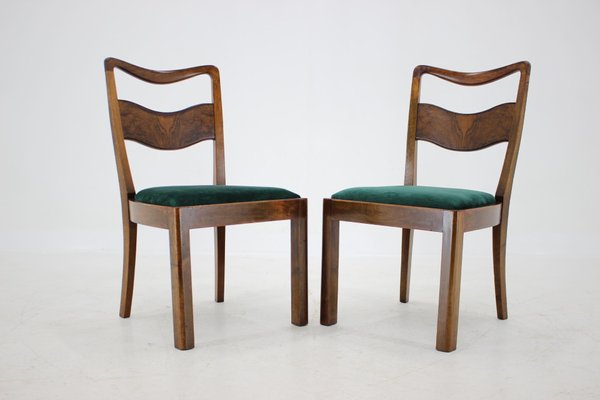 Art Deco Dining Chairs, Czechoslovakia, 1930s, Set of 4-TZ-1172575