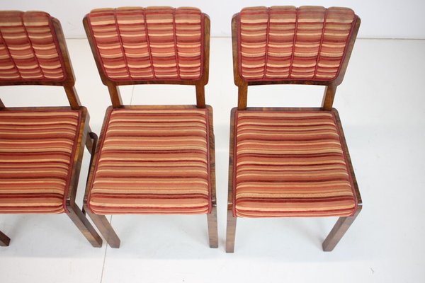 Art Deco Dining Chairs, Czechoslovakia, 1930s, Set of 4-TZ-1431432