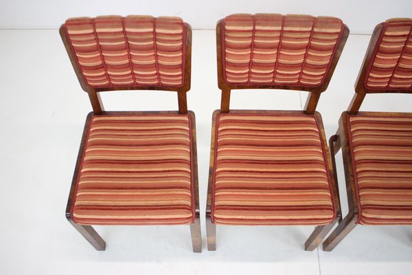 Art Deco Dining Chairs, Czechoslovakia, 1930s, Set of 4-TZ-1431432