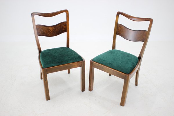 Art Deco Dining Chairs, Czechoslovakia, 1930s, Set of 4-TZ-1172575