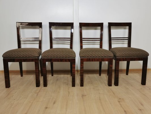 Art Deco Dining Chairs, Set of 4-QJA-1196015