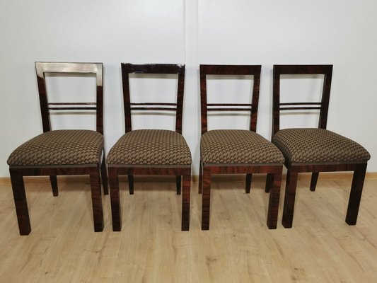 Art Deco Dining Chairs, Set of 4-QJA-1196015