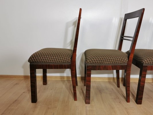 Art Deco Dining Chairs, Set of 4-QJA-1196015